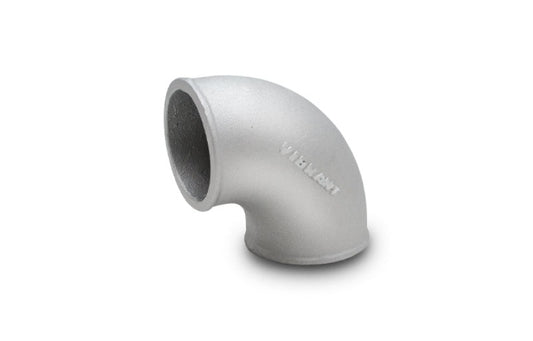 Vibrant 2in O.D. Cast Aluminum Elbow (90 degree Tight Radius)