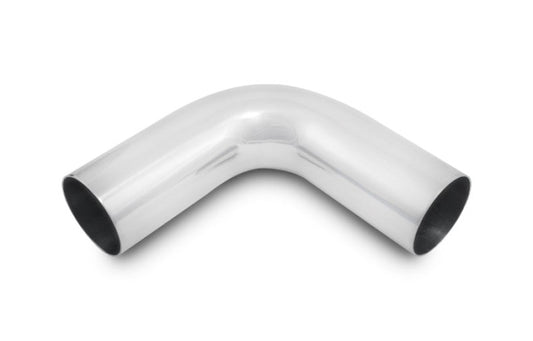 Vibrant 4in O.D. Universal Aluminum Tubing (90 degree bend) - Polished