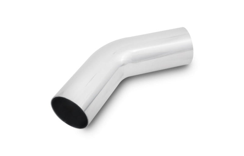 Vibrant 2in O.D. Universal Aluminum Tubing (45 degree bend) - Polished