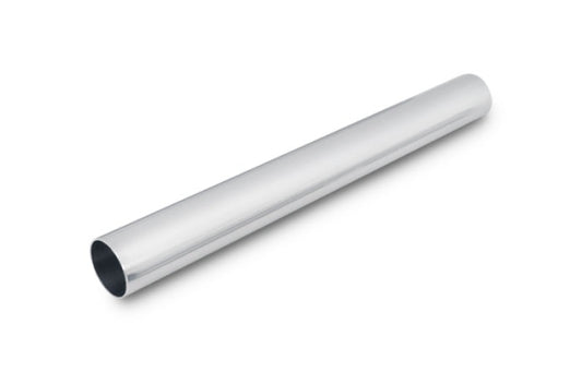Vibrant 2in O.D. Universal Aluminum Tubing (18in long Straight Tube) - Polished
