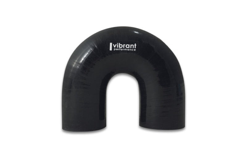 Vibrant 4 Ply Reinforced Silicone Elbow Connector - 2in ID x 5.50in Leg 180 Deg