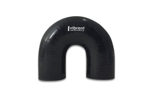 Vibrant 4 Ply Reinforced Silicone Elbow Connector - 2in ID x 5.50in Leg 180 Deg