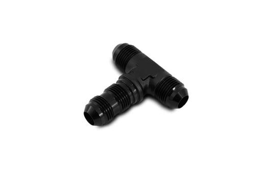 Vibrant -8AN Bulkhead Adapter Tee Fitting - Anodized Black Only