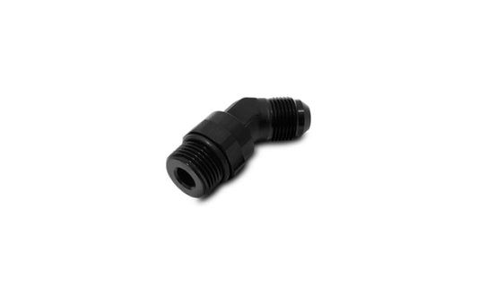 Vibrant -12AN Male to Male -12AN Straight Cut 45 Degree Adapter Fitting