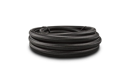 Vibrant -16 AN Black Nylon Braided Flex Hose w/PTFE Liner (20 Foot Roll)