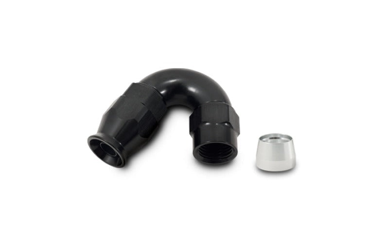 Vibrant 150 Degree High Flow Hose End Fitting for PTFE Lined Hose -12AN