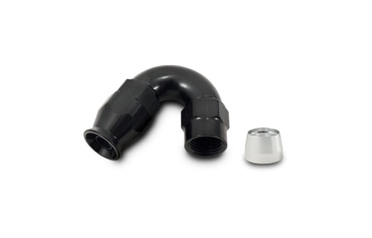 Vibrant 150 Degree High Flow Hose End Fitting for PTFE Lined Hose -12AN