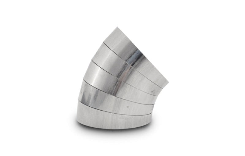 Vibrant 45 Degree Vertical Plane Oval 304SS Pie Cuts Nominal Tube 3.50in