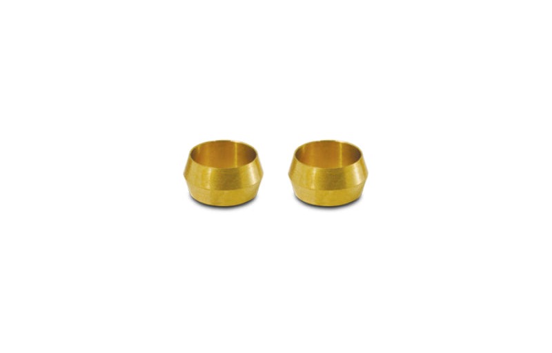 Vibrant 5/8in Brass Olive Hardline Tubing Inserts (2 Pack)