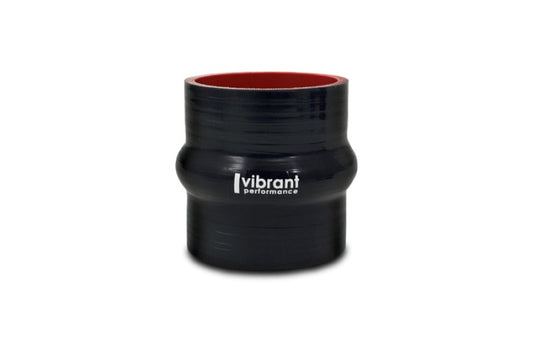 Vibrant Silicone Hump Hose Coupler 1.625in ID x 3.00in Long - Black