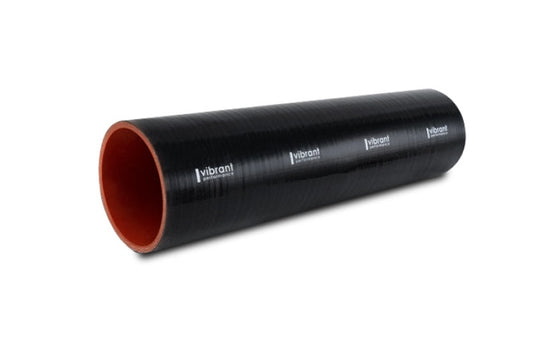Vibrant Straight Hose Coupler 4.25in ID x 12in Long - Black