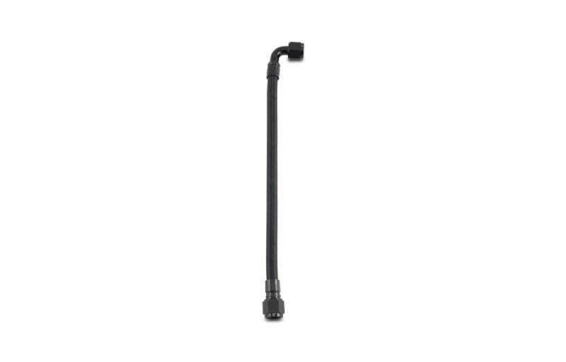 Vibrant 12in PTFE Hose Assy w/6AN Female Fittings Straight/90 Deg