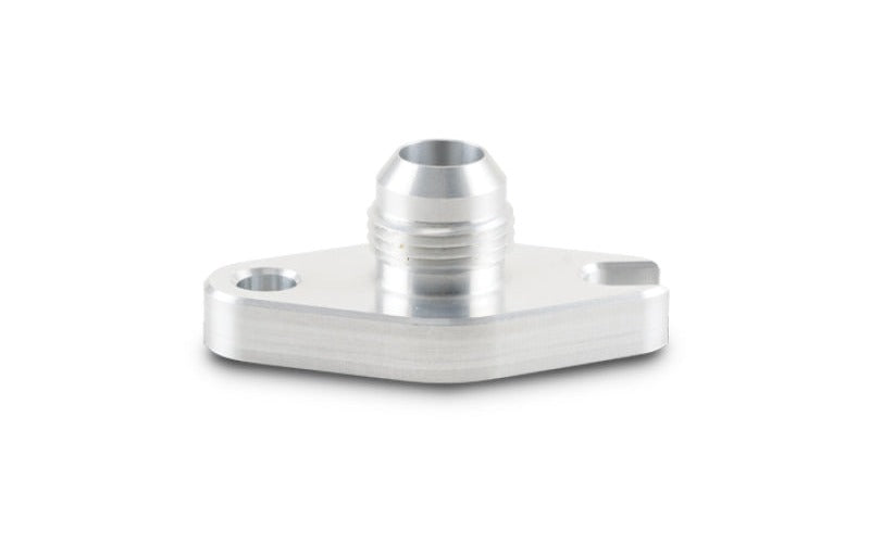 Vibrant Aluminum Oil Drain Flange (w/Crowfoot) -10AN Male Flare 2.060in Bolt