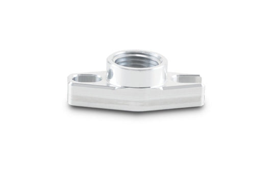 Vibrant 1/2in NPT Female 1.5in to 1.75in Bolt Hole Oil Drain Flange w/Crowfoot