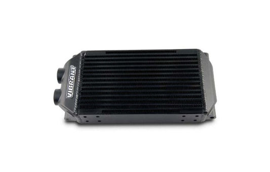Vibrant Double Pass Oil Cooler Assembly 6in x 10in x 2in