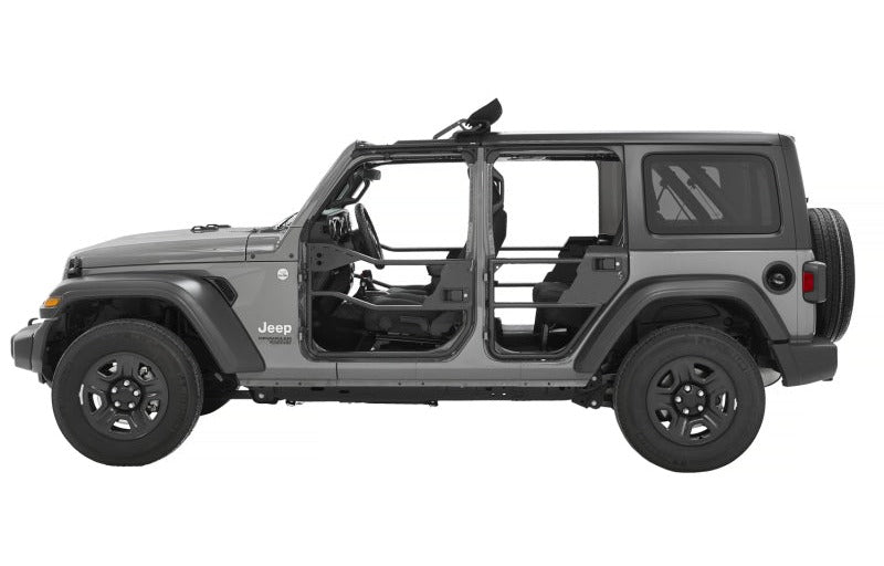 Bestop 20-26 Jeep Gladiator / 18-26 Wrangler JL 4-Door Element Doors (Rear Matte Black)