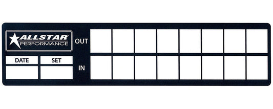 Allstar Performance Tire Log Decals 8pk ALL047
