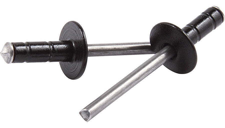 Allstar Performance Medium Head Rivet Black 250pk Multi Grip Aluminum Mandrel ALL18075