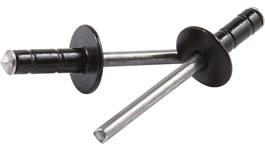 Allstar Performance Medium Head Rivet Black 250pk Multi Grip ALL18087