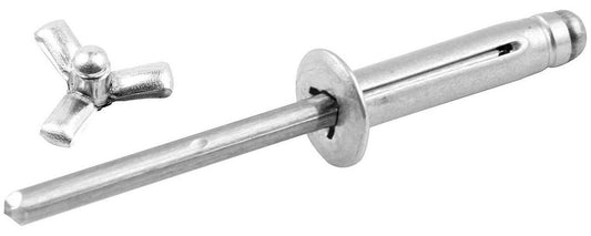 Allstar Performance Small Head Rivet 250Pk Silver Flange Type Aluminum Mandrel ALL18184