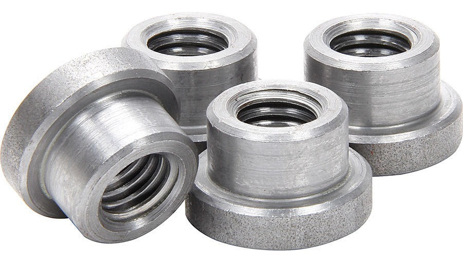 Allstar Performance Weld On Nuts 1/2-13 Short 4pk ALL18551