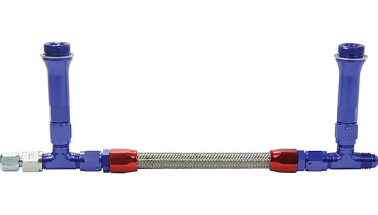Allstar Performance Fuel Line Kit 9-5/16in Std Holley -6AN Blue ALL26154