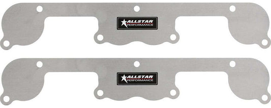 Allstar Performance Exhaust Block Off Plates SBC Spread Port Aluminum ALL34214