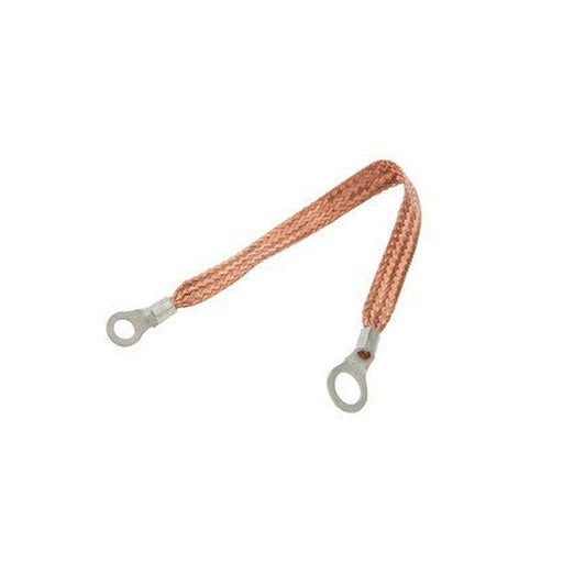 Allstar Performance Copper Ground Strap 18in with 1/4in and 3/8in Ring ALL76329-18