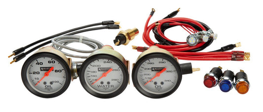 Allstar Performance Oil Pressure / Water Temperature Gauge Kit ALL80081