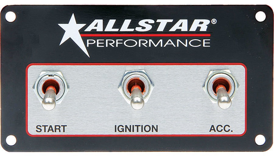 Allstar Performance Weatherproof Switch Panel Three Switches ALL80165
