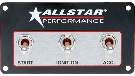 Allstar Performance Weatherproof Switch Panel Three Switches ALL80165
