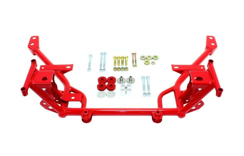 BMR 2005-2014 S197 Mustang K-Member with STD. Motor Mounts and STD. Rack Mounts - Red