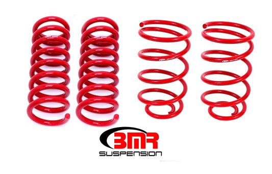 BMR 1964-1966 A-Body Lowering Spring Kit (Set Of 4) (2.0in Drop) - Red