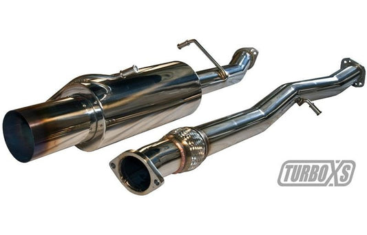 Turbo XS 02-07 WRX-STi Catback Exhaust Blued Tips