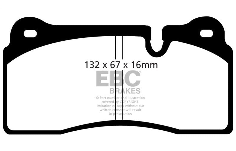 EBC 2008-2017 Audi R8 / 2004-2014 Lamborghini Gallardo Redstuff Rear Brake Pads DP31127C