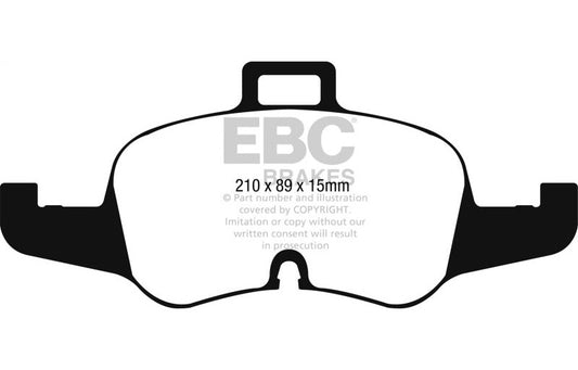 EBC 2016-2017 Audi TT Yellowstuff Front Brake Pads DP42256R
