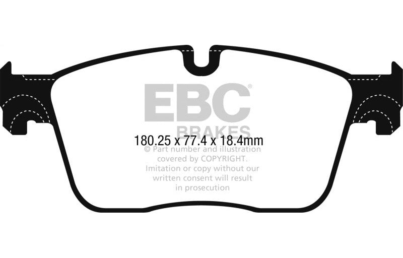 EBC 2015-2017 Jaguar XF 3.0L Redstuff Front Brake Pads DP32253C