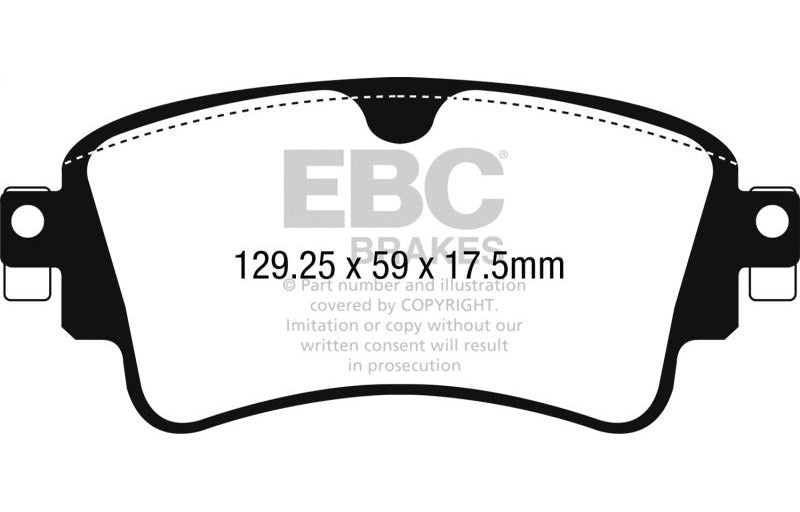 EBC 2018-2023 Audi A4 Allroad Quattro 2.0L Turbo Redstuff Rear Brake Pads DP32254C