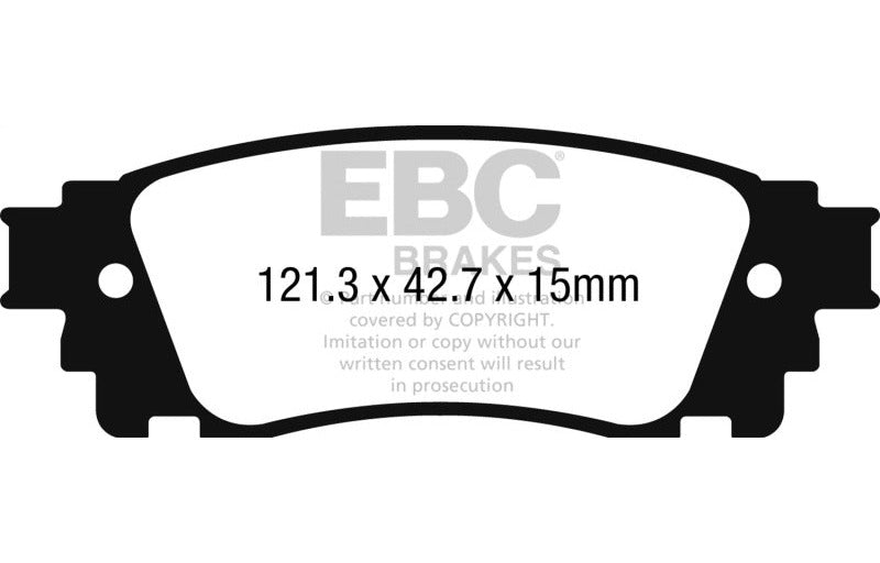 EBC 2017-2027 Toyota C-HR 2.0L Redstuff Rear Brake Pads DP32262C