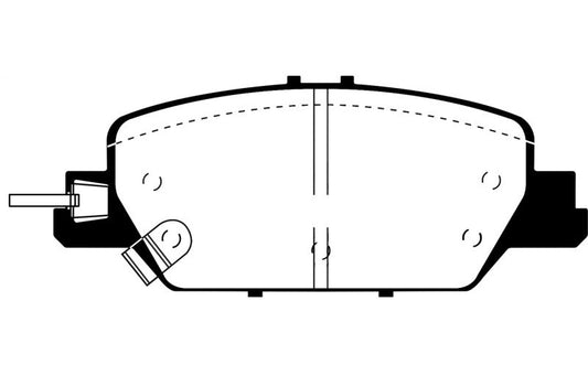 EBC 2017-2027 Honda CR-V 1.5L Turbo Yellowstuff Rear Brake Pads DP43085R