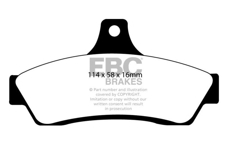 EBC 2003-2004 Pontiac GTO 5.7 (Solid Rear Rotors) Redstuff Rear Brake Pads DP31711C