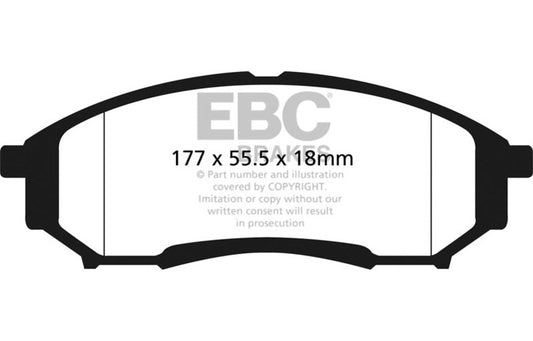EBC 05-07 Ford F250 (inc Super Duty) 5.4 (2WD) Yellowstuff Rear Brake Pads DP41778R