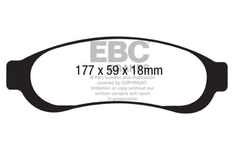 EBC 2005-2007 Ford F350 (inc Super Duty) 5.4 DRW 2WD Yellowstuff Rear Brake Pads DP41779R
