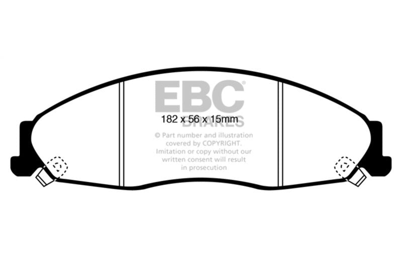 EBC 2005-2008 Pontiac Grand Prix 5.3 Redstuff Front Brake Pads DP31841C