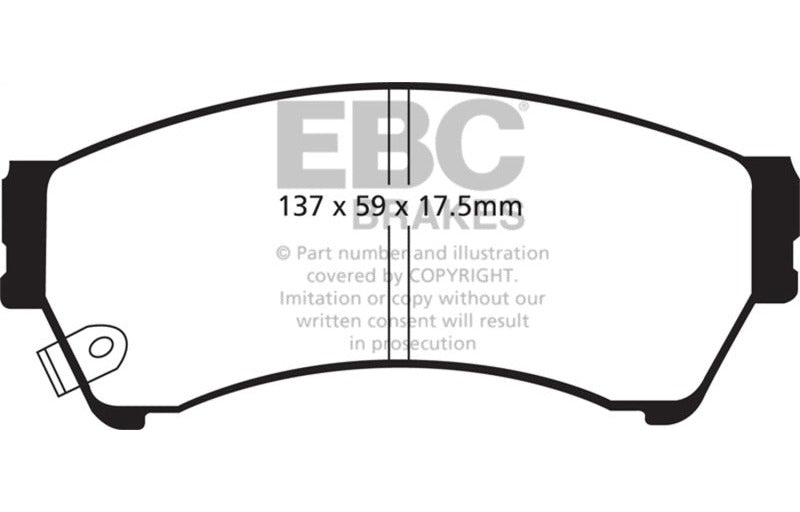 EBC 06-09 Ford Fusion 2.3 Yellowstuff Front Brake Pads DP41765R