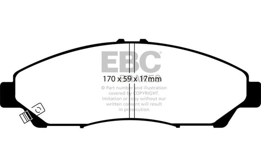 EBC 2007-2013 Acura MDX 3.7 Ultimax2 Front Brake Pads UD1280