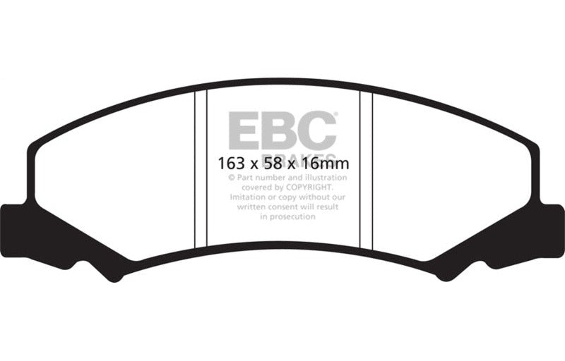 EBC 2008-2009 Buick Allure (Canada) 5.3 Redstuff Front Brake Pads DP31762C