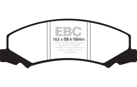EBC 2008-2009 Buick Allure (Canada) 5.3 Redstuff Front Brake Pads DP31762C