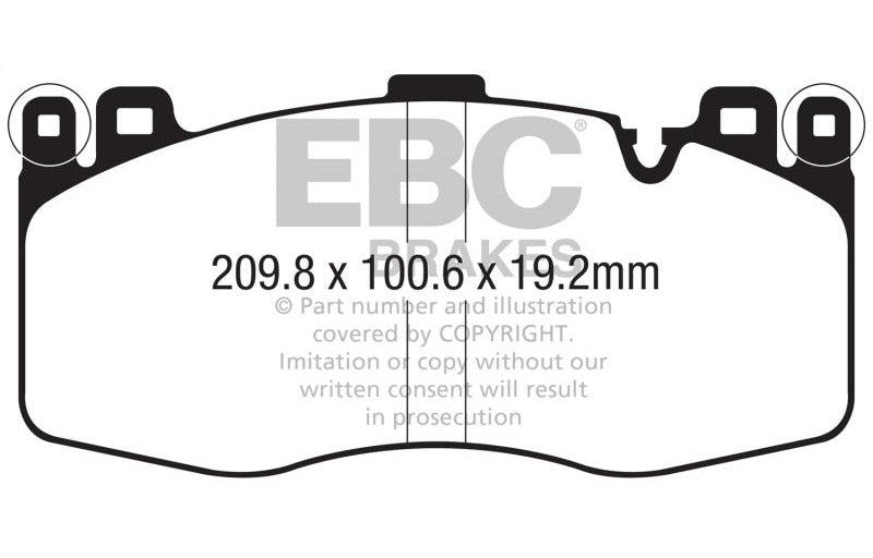 EBC 2015-2019 BMW X5M 4.4TT (F85) Redstuff Front Brake Pads DP32370C