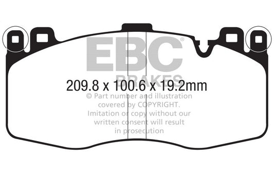 EBC 2015-2019 BMW X5M 4.4TT (F85) Redstuff Front Brake Pads DP32370C